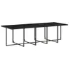Design 13-tlg. Garten-Essgruppe mit Kissen Schwarz Poly Produktbild-Vorschau 4