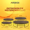AREBOS Bâche pour trampoline Ø430 cm | Noir UV-résistant & Voir les images du produit 3