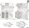 Flieks Küchenschrank mit 4 Türen, LED-Lichtleiste und Produktbild-Vorschau 4