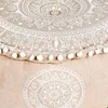 Pufa do siedzenia Marrakech okrągła 50 x 25 cm z Podgląd zdjęcia produktu 5