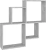 vidaXL Würfelregal Betongrau 80x15x78,5 cm Holzwerkstoff Produktbild-Vorschau 1