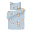 Kinder Bettwäsche 100x135/40x60cm 2-teilig Bärchen Blau – Produktbild-Vorschau 1