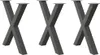 vidaXL Nohy jídelního stolu ve tvaru X 3 ks. Antracit Náhled obrázku produktu 8