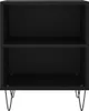 vidaXL Nočné stolíky 2 ks čierne 40x30x50 cm Drevo Materiál Náhľad obrázku produktu 5