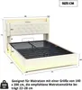 Flieks Polsterbett 140x200cm mit USB, Stauraumbett Produktbild-Vorschau 7