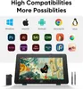 A graphic display tablet with various software and operating system logos indicating compatibility. Podgląd zdjęcia produktu