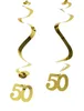 Hängedeko Folien Swirls 50 gold 60cm/5St. Produktbild-Vorschau 2
