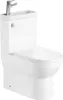 Aqualine JALTA HYGIE WC-Kombi mit Waschbecken, Rimless, Produktbild-Vorschau 1