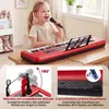 61-Key Kids Piano Keyboard with Adjustable Stand, Mic Anteprima dell’immagine prodotto 4