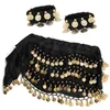 PRECORN Belly Dance Hüfttuch mit Münzen inkl. Handketten in Produktbild-Vorschau 2