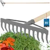 KOTARBAU® Laubrechen 31 cm Metall Rechen für Gras & Laub Produktbild-Vorschau 1