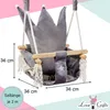 Love Gifts® Babyschaukel aus Holz hochwertig und geeignet Produktbild-Vorschau 3