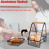 UISEBRT Obstkorb 2 Stöckig Obst Etagere Obstschale Metall Produktbild-Vorschau 14