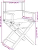 vidaXL Chaises de régie pliantes 2 pcs. Tissu blanc crème Voir les images du produit 8