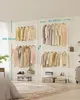 SONGMICS Kleiderständer deckenhoch, 3-stufige Garderobe, Produktbild-Vorschau 2