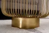 Couchtisch 40cm Glas Gold Design Tisch Modern Wohnzimmer Produktbild-Vorschau 5
