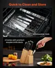 SucceBuy Set de 15 couteaux de cuisine avec bloc à couteaux Voir les images du produit 6