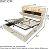 okwish Polsterbett 140x200 Jugendbett Stauraumbett mit Produktbild-Vorschau 6