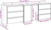 Möbel 3-tlg. Sideboard Artisan-Eiche Holzwerkstoff - Produktbild-Vorschau 9
