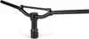 A black bicycle handlebar assembly is shown against a white background. Podgląd zdjęcia produktu