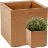 Lamela Blumentopf | Karo | 40cm | Naturholz Produktbild-Vorschau 1