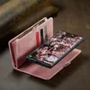 Caseme Samsung Hülle mit Zipper 2in1 Samsung S25 Ultra-Rosa Produktbild-Vorschau 1