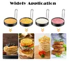 4 pcs acier inoxydable forme de miroir anneau de crêpe Voir les images du produit 3