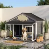 Niche en bois PawHut pour petits animaux, avec terrasse, Voir les images du produit 2
