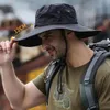 Sonnenhut Herren – Anglerhut Schwarz – breite Krempe, Produktbild-Vorschau 2
