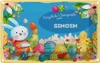 vianmo Blechschild 20x30 cm Ostergrüße SINGEN Ostern Gruß Produktbild-Vorschau 1