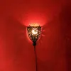 Marokańska lampa ścienna Nawal 26cm | Ręcznie wykonana w Podgląd zdjęcia produktu 6