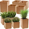 Lamela Blumentopf | Karo | 40cm | Naturholz Produktbild-Vorschau 2