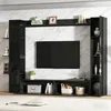 Merax Hochglanze Wohnwand mit Acryltür, TV Schrank mit Produktbild-Vorschau 2
