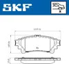 SKF Bremsbeläge Satz Hinten Bremsklötze für TOYOTA PRIUS Produktbild-Vorschau 1