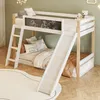 MODFU Kindebett 90×200/90×190 cm Etagenbett mit Rutsche und Produktbild-Vorschau 3