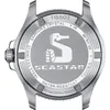 The back of a Tissot Seastar 1000 watch. Produktbild-Vorschau