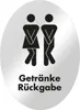 younikat WC Aufkleber Getränke-Rückgabe I 8,6 x 12 cm I in Produktbild-Vorschau 1