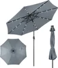 Parasol COSTWAY 300 cm z 8 żebrami, oświetleniem słonecznym Podgląd zdjęcia produktu 1