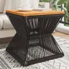 The Living Store Couchtisch mit Drahtgestell Schwarz Produktbild-Vorschau 2