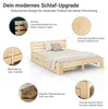 Homestyle4u Dřevěná postel 180x200 Dvoulůžko se 2 úložnými Náhled obrázku produktu 4