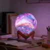 3D Galaxy Mond Lampe 15cm mit 16 Farben – Dimmbare LED Produktbild-Vorschau 5