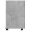 Side view of a gray cabinet with wheels. Anteprima dell’immagine prodotto