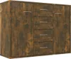 The Living Store kredens dąb wędzony 88x30x65 cm materiał Podgląd zdjęcia produktu 3