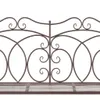 vidaXL Banc de jardin 104 cm fer antique brun Voir les images du produit 3