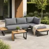 greemotion Gartenlounge Set Samara Lounge-Set Metall Beige Produktbild-Vorschau 2