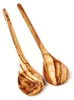2er Set Kochlöffel aus Olivenholz mit rundem Stiel 30 cm Produktbild-Vorschau 5