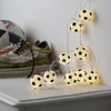 LED Lichterkette 'GOAL' - 10 Fußbälle mit warmweißen LED - L: 1,35m - Batterie - Timer Anteprima dell’immagine prodotto
