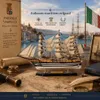 Holz-Segelboot-Modell, 52 cm, nautische Dekoration Productafbeelding-voorbeeld