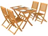 SUGIFT Gartenmöbel Set Akazienholz klappbar, Sitzgruppe Produktbild-Vorschau 3