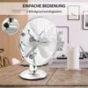 Syntrox Retro Chrome Ventilateur de table avec oscillation Voir les images du produit 11